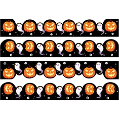 Halloween Classroom Bulletin Board Border | Pumpkin Design